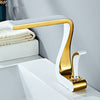 Luxury Modern Curved Basin Faucet Bathroom