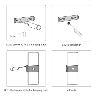 LED Light PIR Motion Sensor Wall Lamp