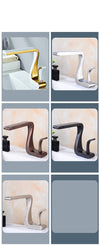 Luxury Modern Curved Basin Faucet Bathroom