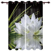White Lotus Zen Stones Curtain