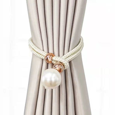 Hanging Pearl Curtain Tieback Clip