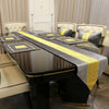 Grey Luxury Diamond Table Runner