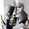 Retro Couple Kissing Figurines