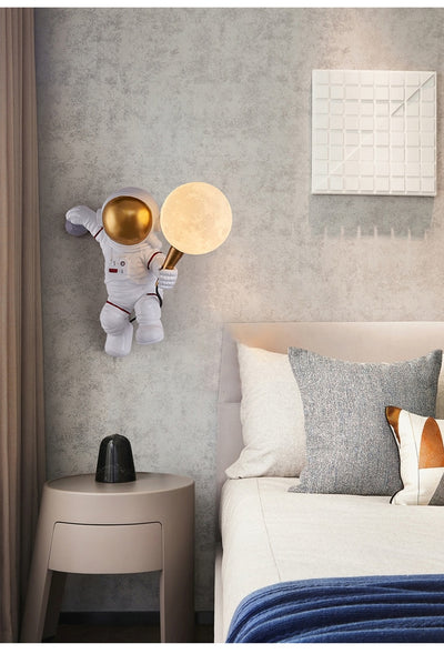 Astronaut Moon Wall Lamp