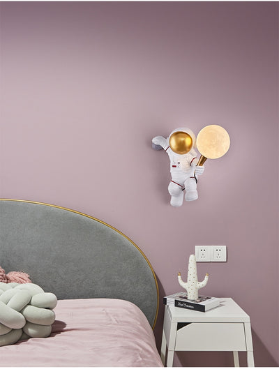 Astronaut Moon Wall Lamp