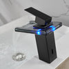 LED Glass Widespread Faucet