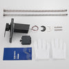 LED Glass Widespread Faucet