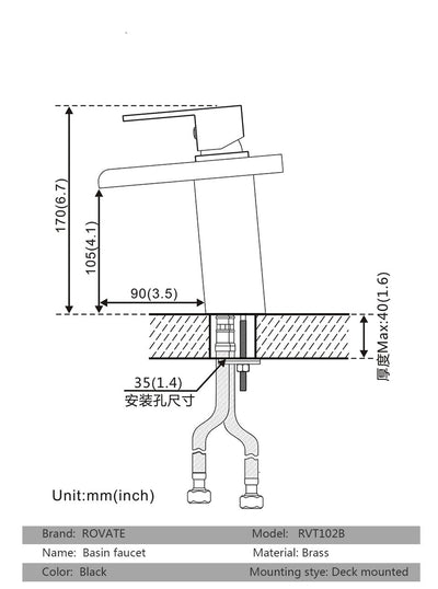 LED Glass Widespread Faucet
