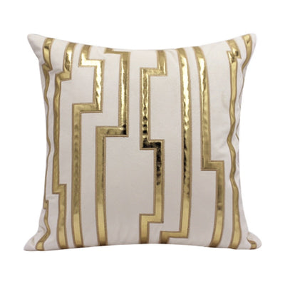 Velvet Geometry Home Throw Cushion Cover