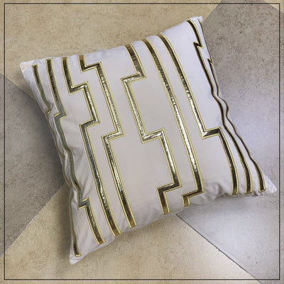 Velvet Geometry Home Throw Cushion Cover