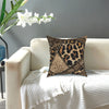 Leopard Fur Square Pillow Case