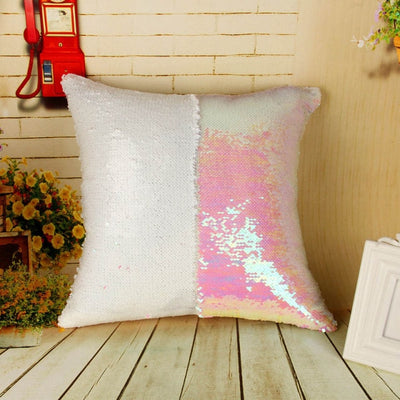 Reversible Glitter Pillow Cover