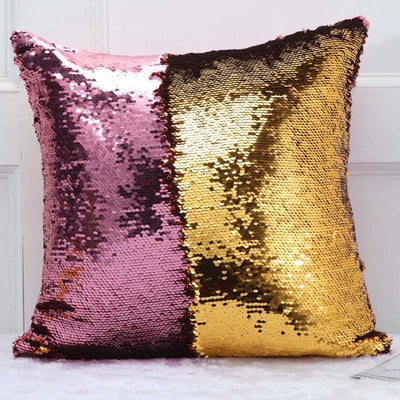 Reversible Glitter Pillow Cover