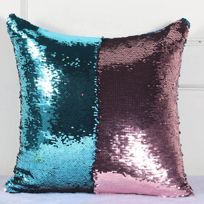 Reversible Glitter Pillow Cover