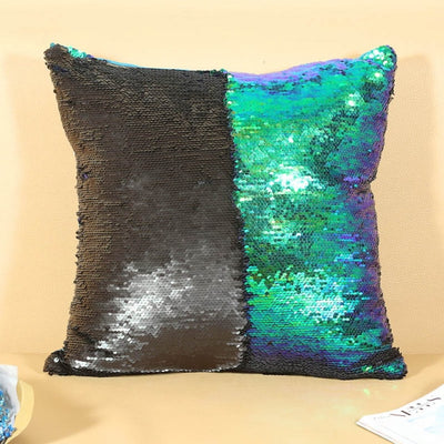 Reversible Glitter Pillow Cover