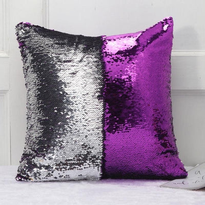 Reversible Glitter Pillow Cover