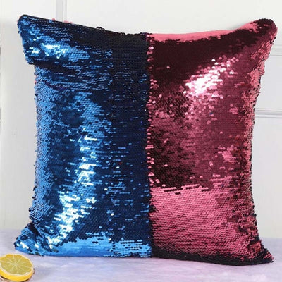 Reversible Glitter Pillow Cover