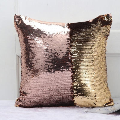 Reversible Glitter Pillow Cover